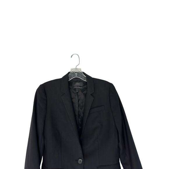 J.Crew Super 120's Black Career Office Four Season stretch Regent Blazer Size 4 - Picture 3 of 11